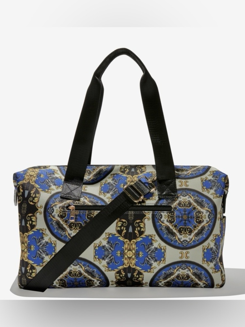 Alice + Olivia X Fab Fit Fun Duffle Bag in COLOR Regal Romance Sapphire